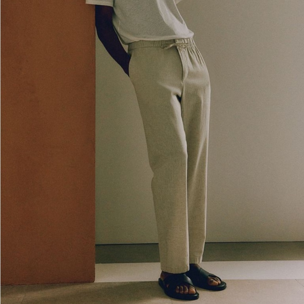 Men’s H&M Linen Blend Pants NWT